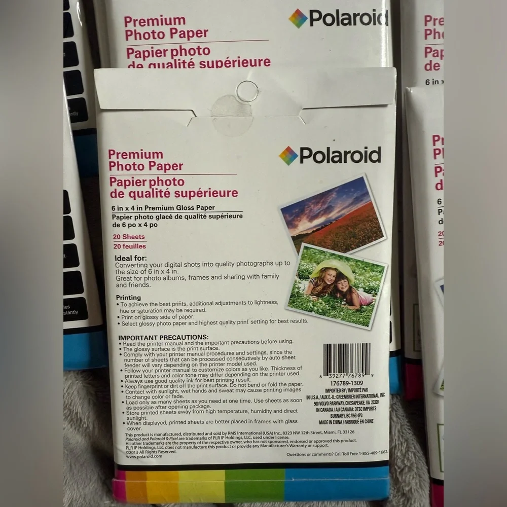 Polaroid Premium Photo Paper - White (Pack) - Bright Gloss Prints